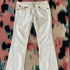 True Religion wide leg stitch jeans - size 28